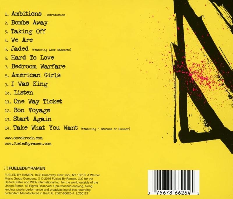 特價預購1/11 ONE OK ROCK Ambitions (國際版INTERNATIONAL CD