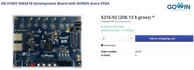 [出售_便宜賣] GoWin 高雲FPGA開發板, RISC-V, DK-START-GW2A18 V2.0