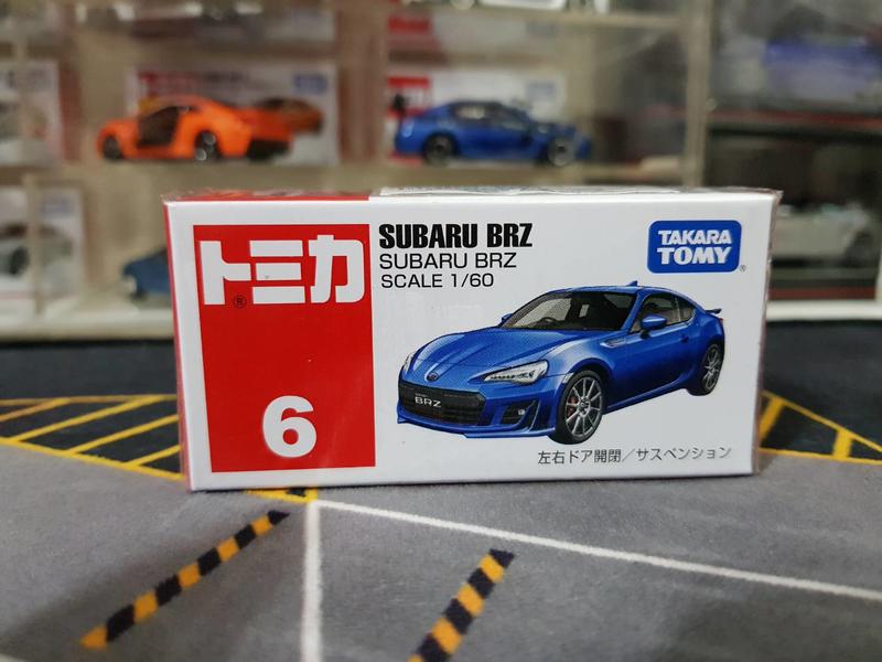現貨 Tomica 速霸陸 SUBARU BRZ NO.6 #6 藍色 合金 小車 玩具車 模型車 收藏 合金 全新