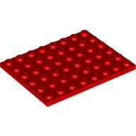 樂高 LEGO 3036 303621 紅色 薄板 Red Plate 6x8