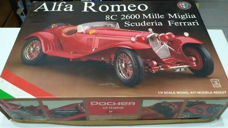 《POCHER絕版逸品》1/8 Alfa Romeo 8C 2600 Mille Miglia Scu. Ferrari