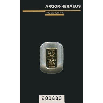 瑞士 Argor Heraeus 2g 黃金條塊 黑金時尚包裝