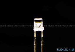 [SMD LED 小舖]3mm lamp 低光衰超高亮度七彩快閃 慢閃120度 LED (改車照明模型)