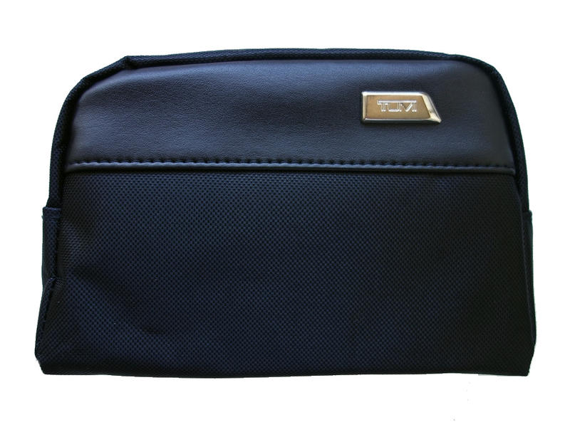 TUMI 旅行 隨身包 收納袋 化妝包 盥洗包 過夜包 含內容物 尼龍+皮 黑色 含內容物【以靡正品】