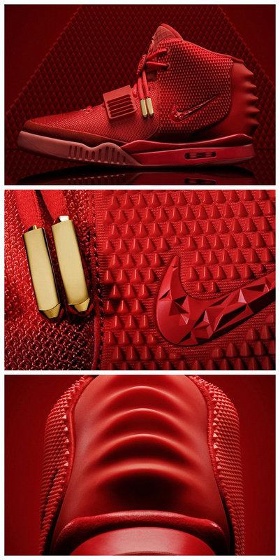 花媽》 Nike Air Yeezy 2 Red October Kanye West 十月紅紅色紅鷹男鞋 