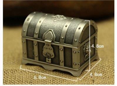 寶箱造型收納盒 新款歐式古典箱型 首飾盒海盜珠寶箱 飾品盒 生日禮物 禮品盒
