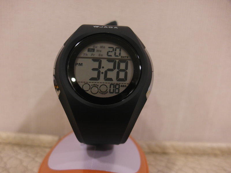[黎黎屋]JAGA(M984黑)100%防水電子錶