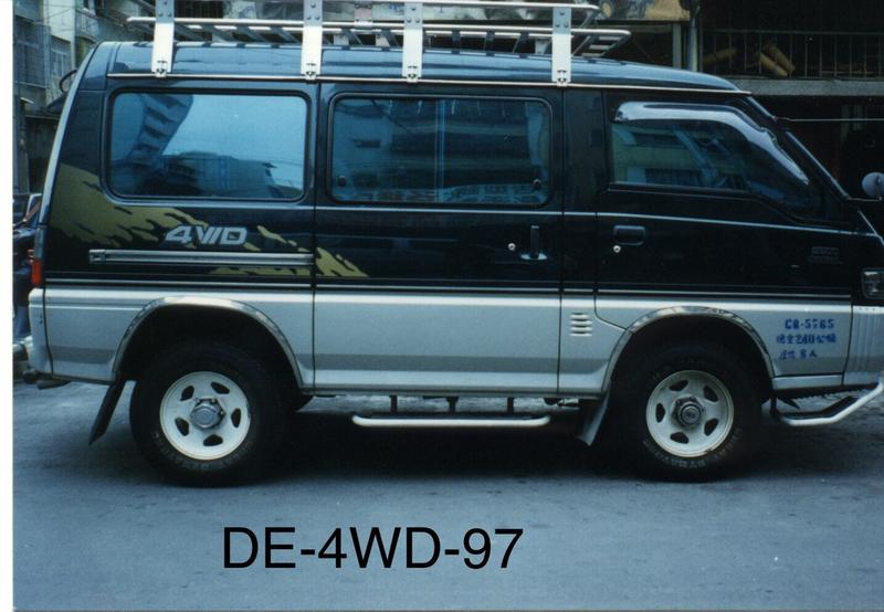 中華 三菱 DELICA 得利卡 L300 DE 97 箱車 (4WD,金) 車身彩條 車門彩條 車身貼紙 車門貼紙