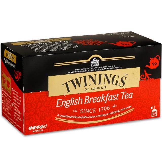 TWININGS 唐寧茶-英倫早餐茶 ENGLISH BREAKFAST TEA  2g*25入/盒-【良鎂咖啡精品館】