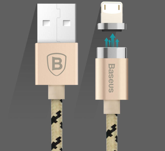 Baseus倍思原廠 100cm Lightning / Micro USB 強力磁吸線 金屬編織傳輸線 可充電、傳輸