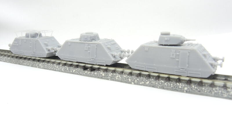 N規火車模型 德軍巡邏裝甲列車