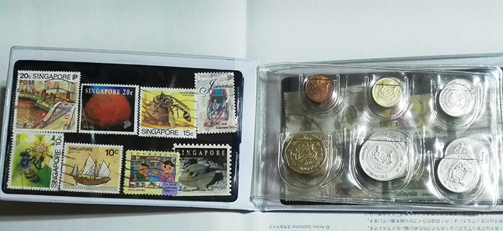 郵票錢幣硬幣紀念幣收藏 馬來西亞新加坡套幣紀念冊