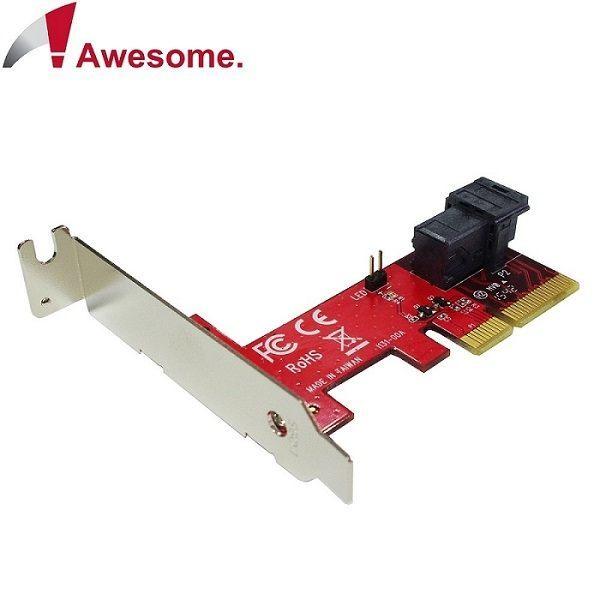 @淡水無國界@Awesome PCIe3.0x4轉MiniSAS HD36P U.2 NVMe轉接卡AWD-PE-131