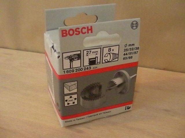 【木工DIY】博世 Bosch 8件式粗齒穴鑽 可鑽木頭 PVC 可鑽深度27mm