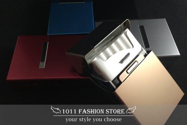 新色 金屬鋁製 磁扣式 上掀蓋 香菸盒 / 菸盒 / 香煙盒 / 名片盒 ( 媲美 zippo 煙盒 / 菸盒 材質 )