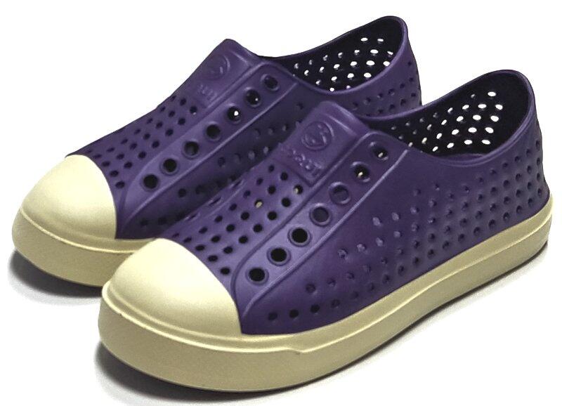 COQUI 透氣排水休閒鞋 洞洞鞋 中段 紫