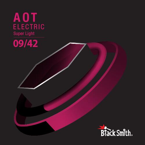 韓國 BlackSmith ANW-0942 奈米碳纖維AOT薄包膜 電吉他弦