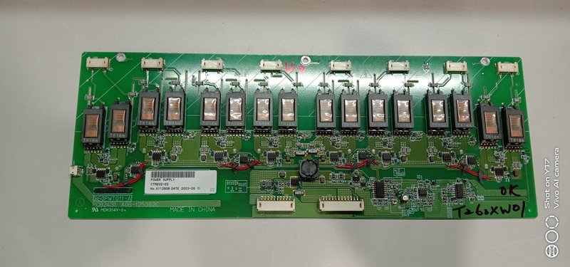 [宅修電維修屋]友達26吋液晶電視T260XW01高壓板A06-125002C(中古良品)