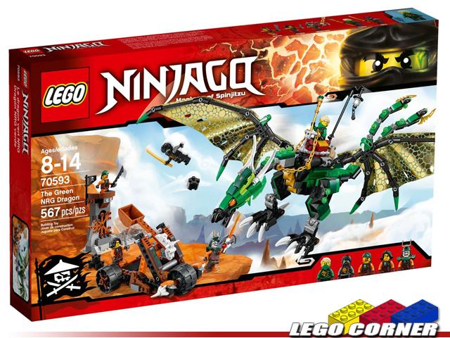 【LEGO CORNER】 NINJAGO 70593 Green NRG Dragon 樂高忍者系列、綠色遁形忍者龍~