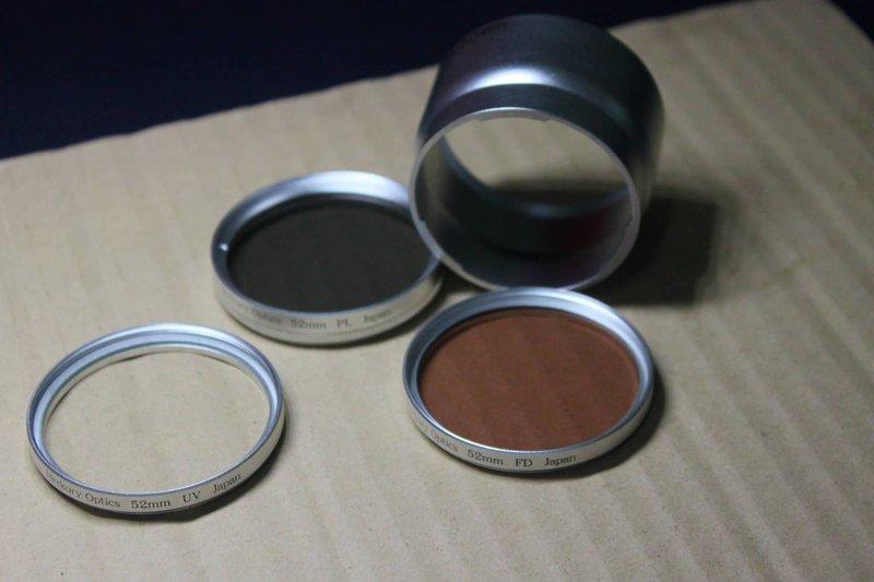 Merkury Optics 52mm 轉接環+UV鏡/PL鏡/FD鏡