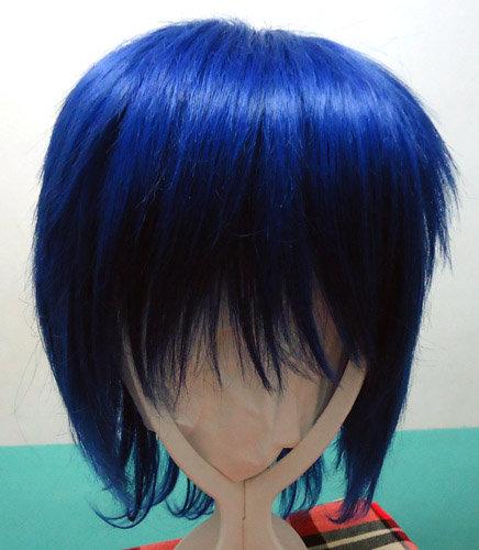 【二手假髮】寶藍色 30CM 反翹 短髮 / COSPLAY 萬用 收臉 KAITO可用