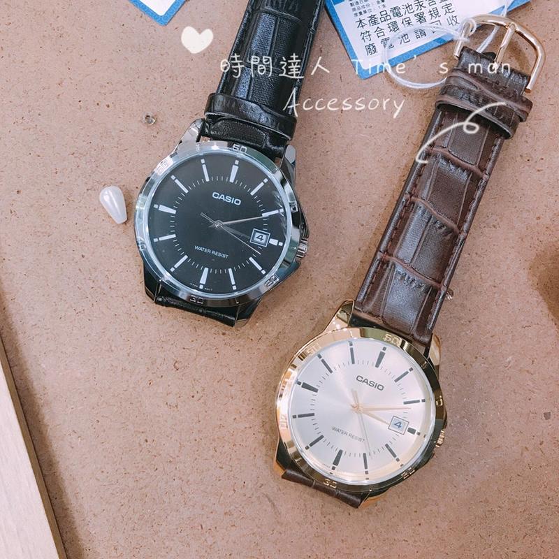 [時間達人]CASIO 經典皮革手錶 台灣卡西歐 原廠公司貨 附原廠公司貨保證卡 原廠保固