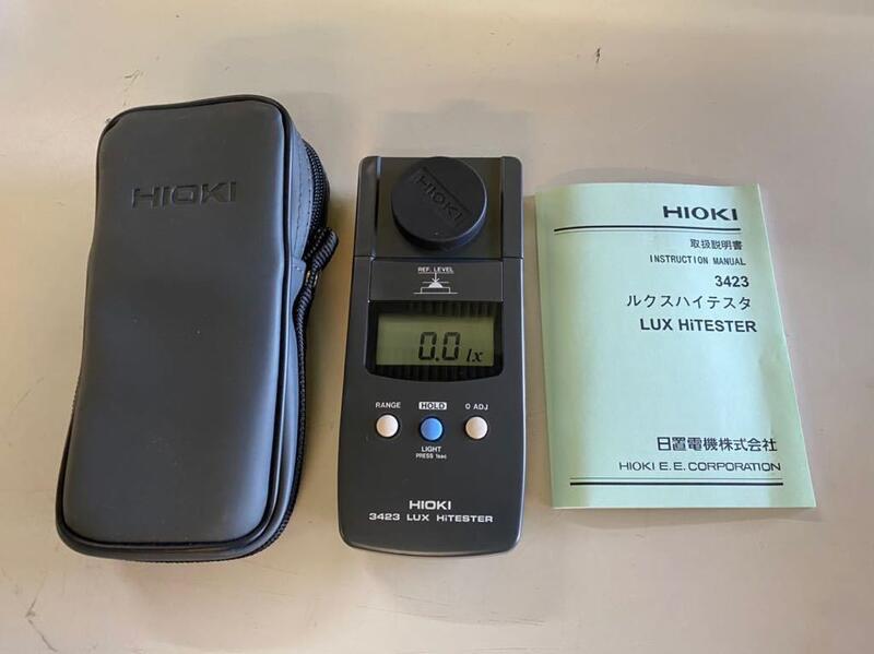 HIOKI 日置 3423 LUX HiTESTER 照度計 ルクスハイテスター (HD1902wY)