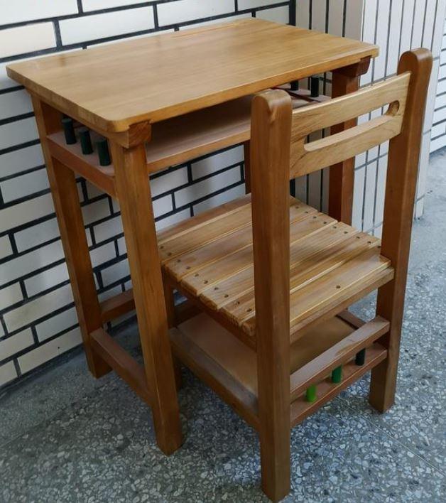 (若售完需預訂)台灣製新型實木課桌椅組 國小課桌椅組 國中課桌椅組 高中課桌椅組 討論桌椅組 書桌椅