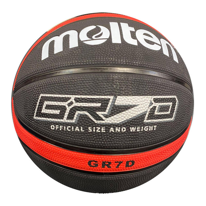 Molten 籃球 7號 男子 室外橡膠 深溝 12片貼 彈力 韌性  BGR7D-RBK黑紅  BGR7D-VY 紫黃