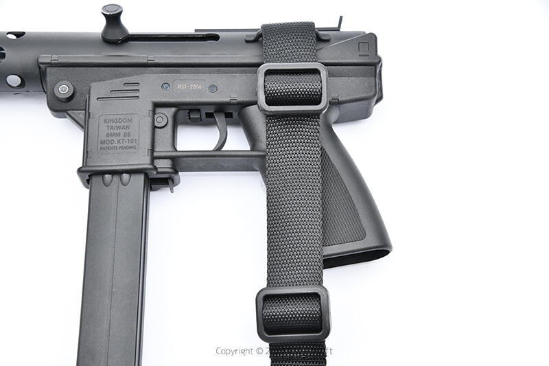 RST 紅星 - KTC TEC-9  / KG-9 瓦斯槍 適用 雙點 雙扣 槍背帶 揹帶 125cm 黑 07289