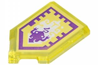 【小荳樂高】LEGO NEXO 未來騎士 透明黃色 2x3 五角形 能量盾牌 Toad 22385