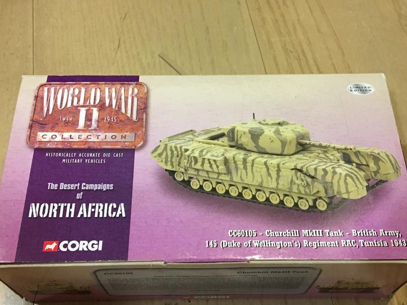 corgi 狗仔 CC60105 英軍 邱吉爾 Churchill 坦克 戰車 1/50 1:50 絕版品 金屬模型