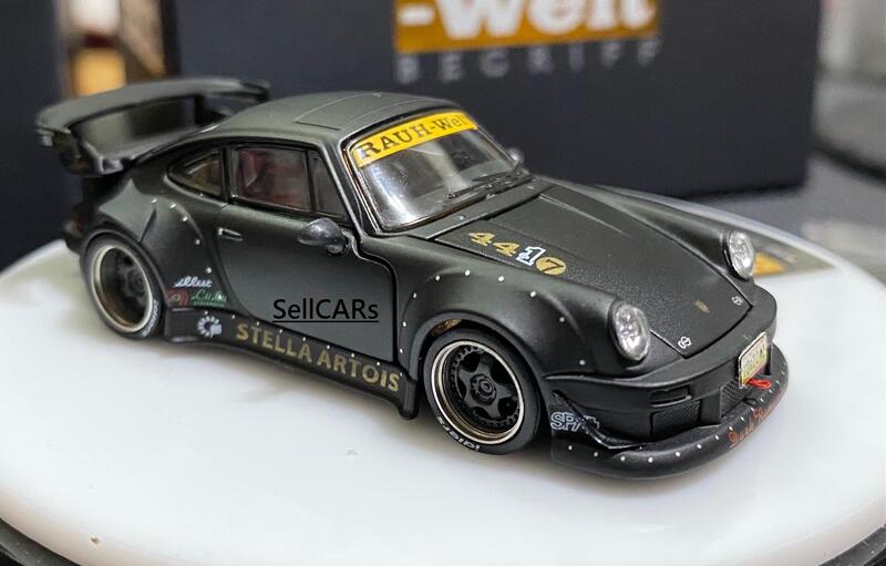 SellCARsTwo] PGM 1:64 RWB 930 Matt Black 豪華版(Full Opening