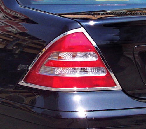 圓夢工廠 Benz W203 C180 C200 C240 C300 00~07 改裝 鍍鉻銀車燈亮框貼 後燈框 尾燈框
