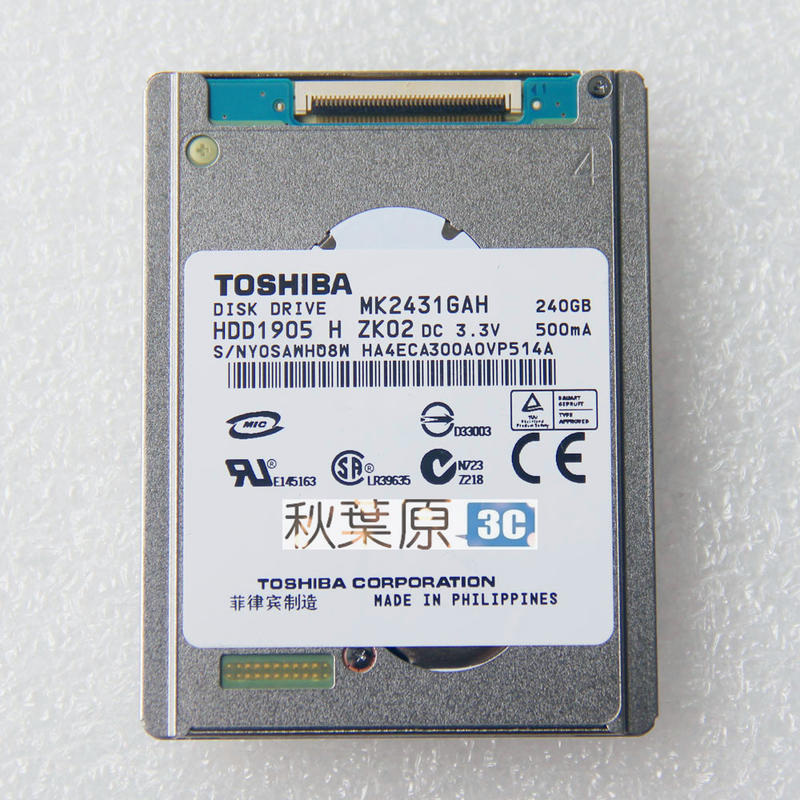240G MK2431GAH SONY HDR XR500E XR520E XR550E 攝像機硬碟
