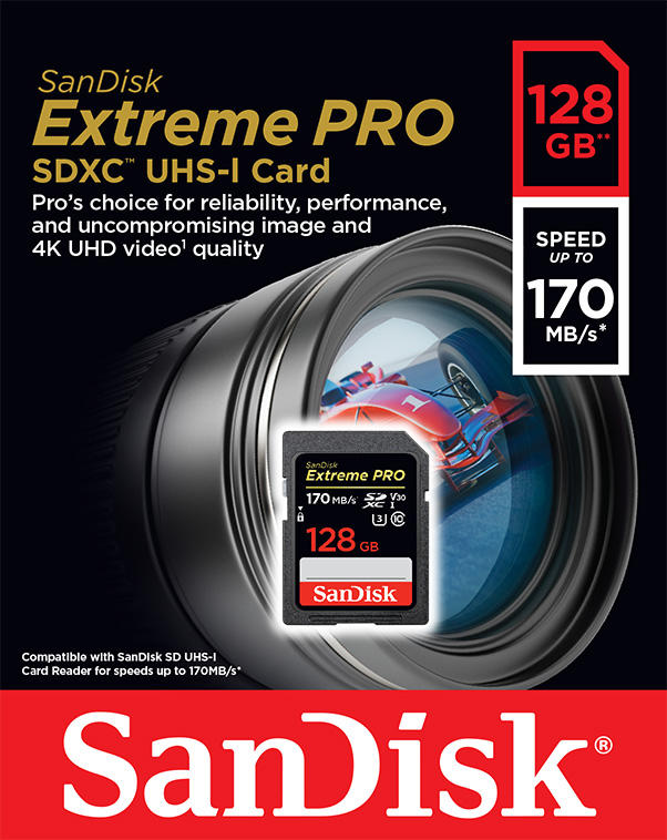 SanDisk Extreme Pro SDXC UHS-I 64G 128GB 256G 記憶卡(公司貨) 
