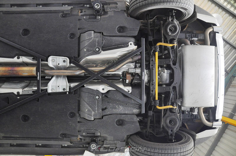 『KCDesign』Volvo V40CC AWD 專用不鏽鋼 後下四點式結構桿/拉桿