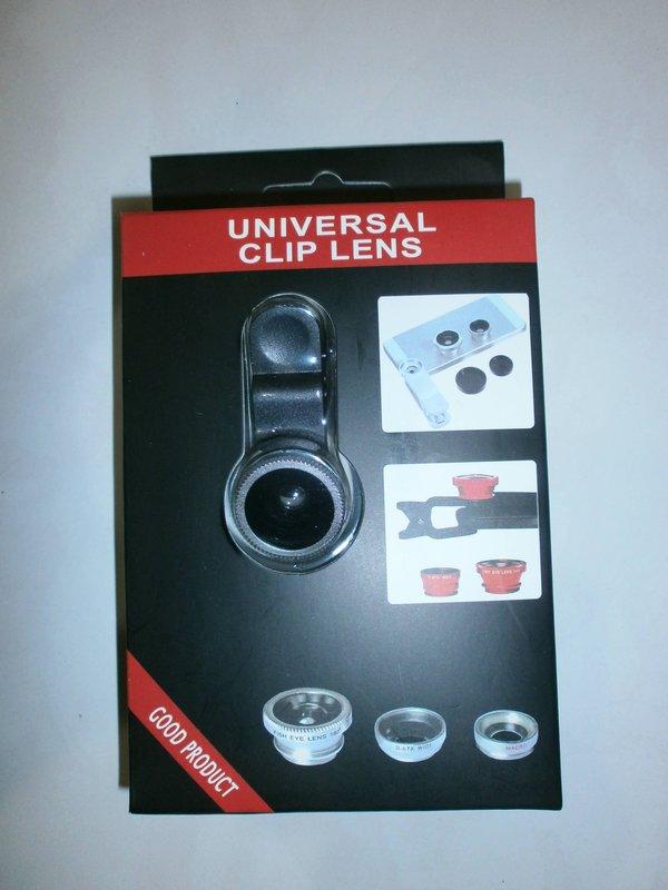 Universal Clip Lens 3 in 1 超實用手機外接鏡頭組