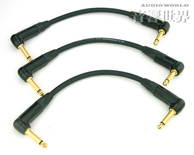 音響世界二館:Pro Co美製導線+Neutrik鍍金L型Jack 0.25米短導線(一條)