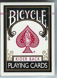 【天天魔法】【A803】黑背原廠Bicycle808牌(黑色牌背，牌面是白色底色的正常版本)