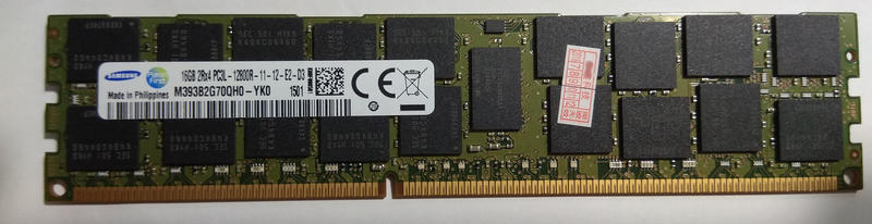 【誠信】三星 DDR3 1600MHz 16G RECC  16G/支