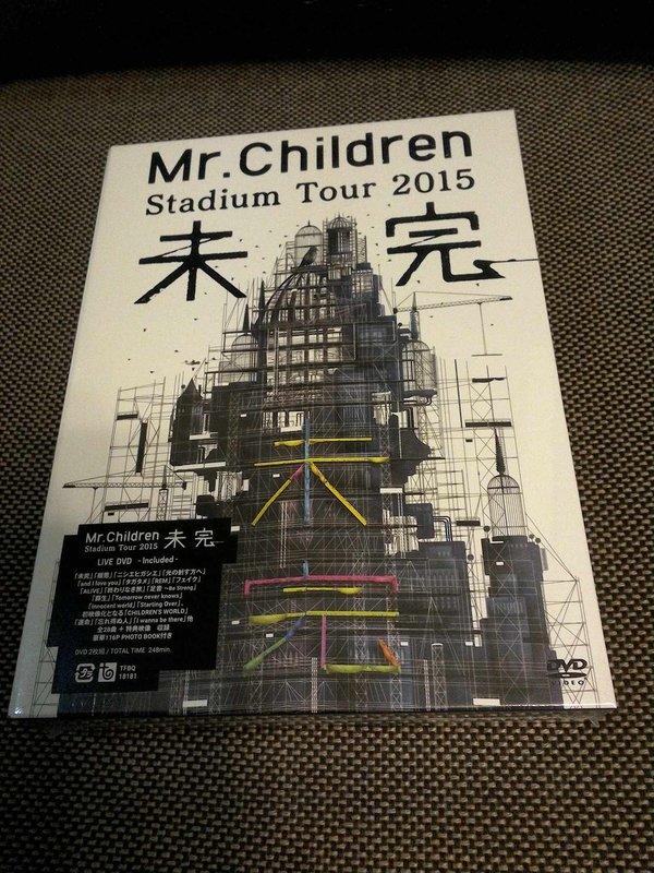 (新入荷)日本團體-小孩先生Mr.Children Stadium Tour 2015 未完 日版 LIVE DVD