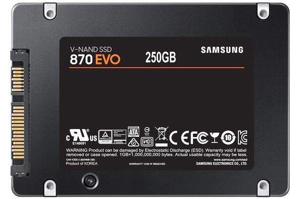 Samsung 三星 250GB 250G SSD 固態硬碟 2.5 吋 SATAIII 870 EVO 560MB/s