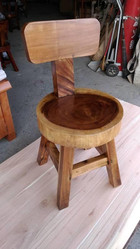 雨豆木/實木厚板/餐椅