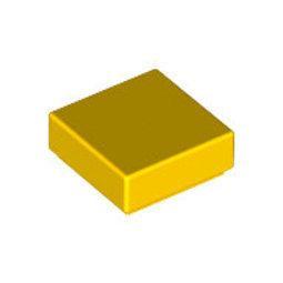 【積木樂園】樂高 LEGO 3070 307024 Yellow Tile 1 x 1 黃色平板 Y503