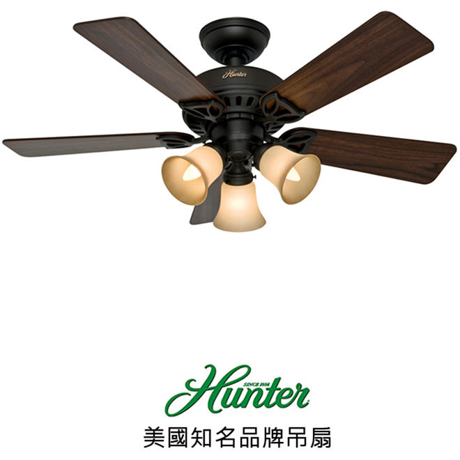 [Top Fan] Hunter Beacon Hill 42英吋吊扇附燈(53082)新銅色 適用於110V電壓