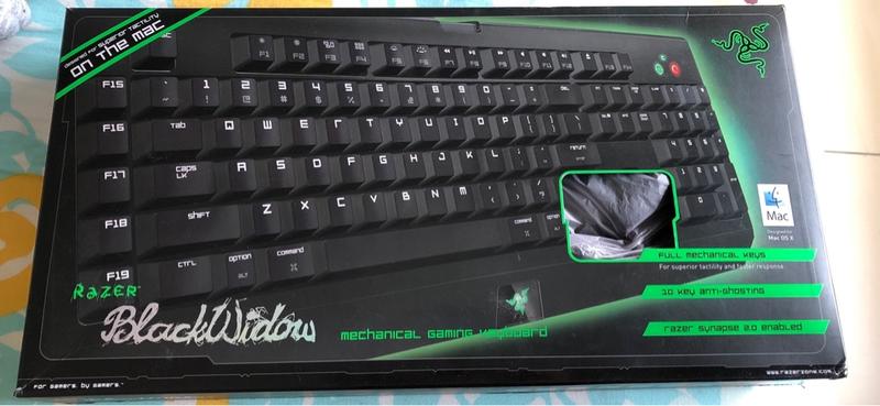 售Razer 黑寡婦青軸鍵盤for MAC版