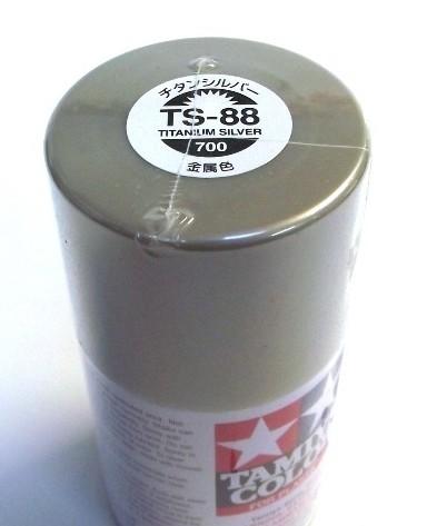 (小強模型) TAMIYA 模型噴漆 TS-88 光澤 鈦金屬 銀色