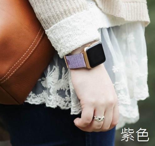 Apple Watch 3 4 5 6 7 SE 錶帶 尼龍 watch7 NIKE+ 錶 運動 粗曠 帆布 真皮