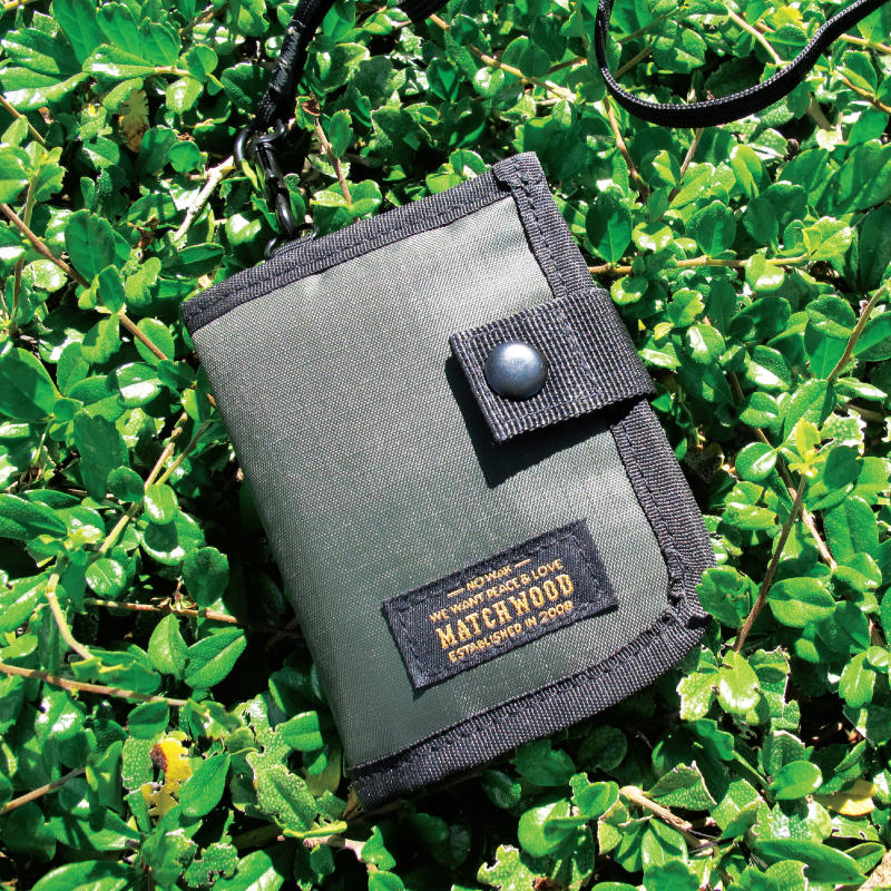 【Matchwood直營】Matchwood Element 零錢包 頸掛包 鑰匙包卡夾證件套 三分格軍事綠款